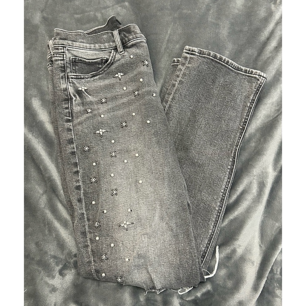 🩶 Express Embellished Mom Jeans - Picture 3 of 9